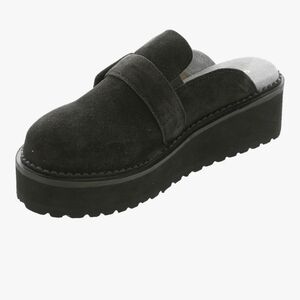 Seychelles Black Suede Platform Mules Purchased Too Large For Me. Original Box.